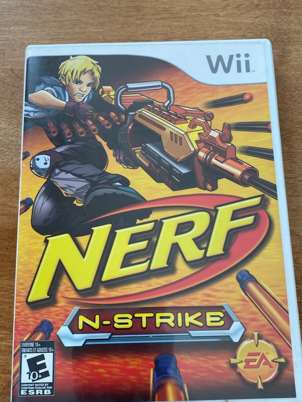 Nerf N-Strike Wii Game - Yellow/Orange Cover Art